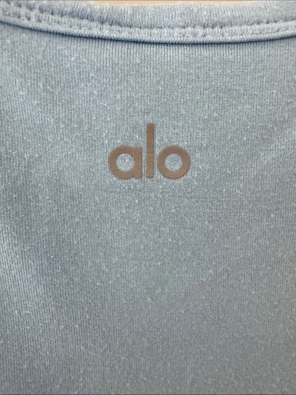 ALO Yoga Cover Tank Sky Blue Twist-Front Tank